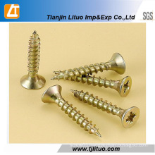 DIN7505 Single/Double Head Zinc Plated Furniture for Wood Chipboard Screws